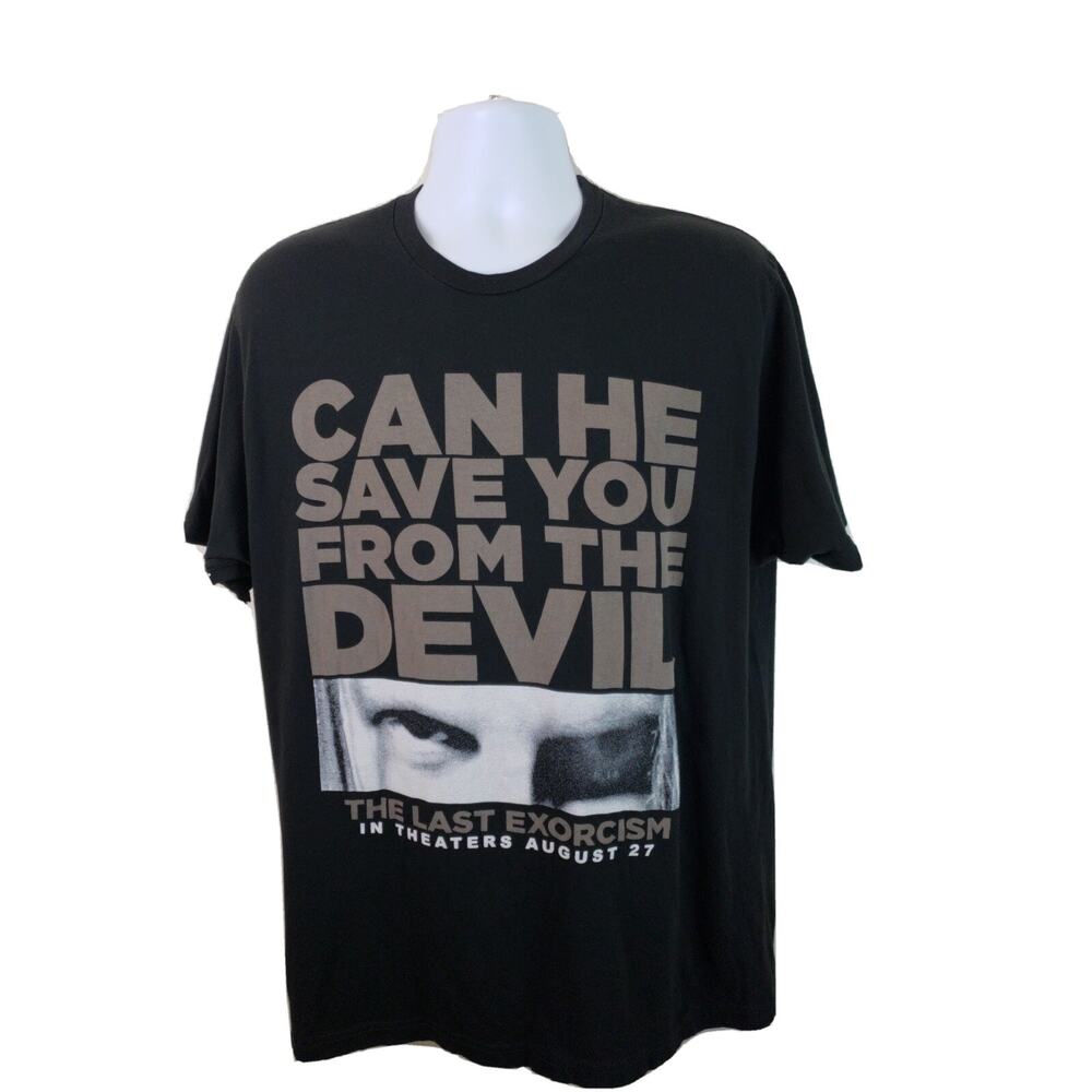 Promotional Last Exorcism Horror Movie Save You From The Devil Black Tshirt XL